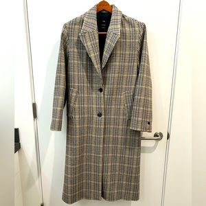 Mango MNG Italian wool houndstooth coat